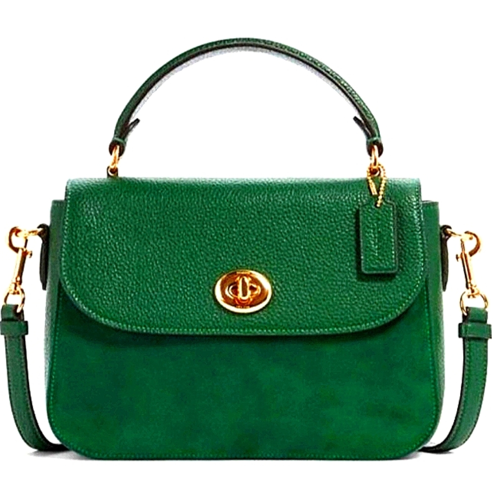 Coach Marlie Green Top Handle Satchel Gem